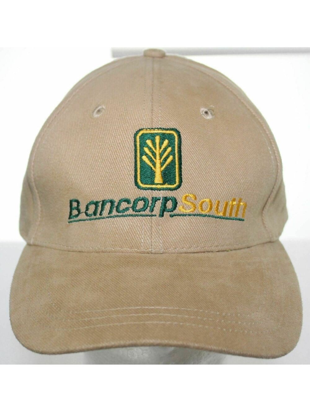 NWOT Bancorp South Get There From Here Hat - Khaki Brushed Cotton Strapback Cap